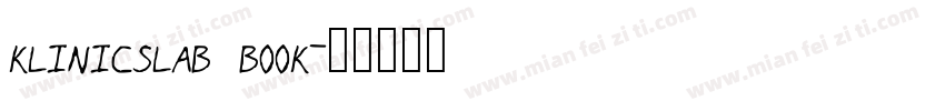 klinicslab book字体转换